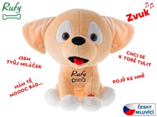 Obrázek z Pejsek Rufy plyš 19cm na baterie česky mluvící 